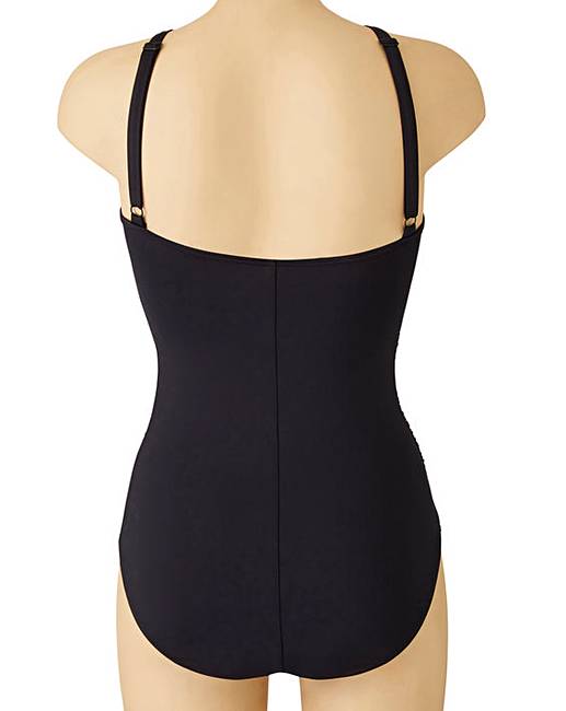Magisculpt HighNeck Black Swimsuit Simply Be