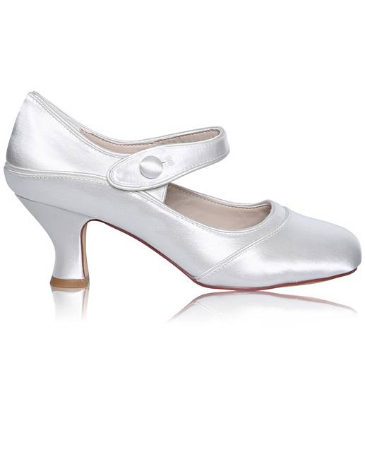 wide fit satin shoes