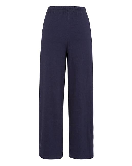Wide Leg Loose Fit Joggers 27in | J D Williams