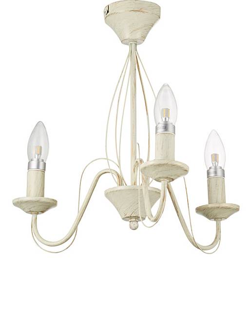 3 Light Cream Ceiling Light Oxendales