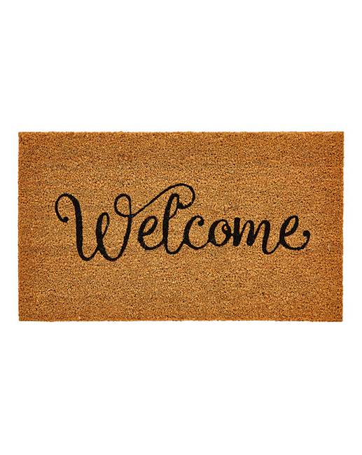 Welcome Printed Coir Doormat