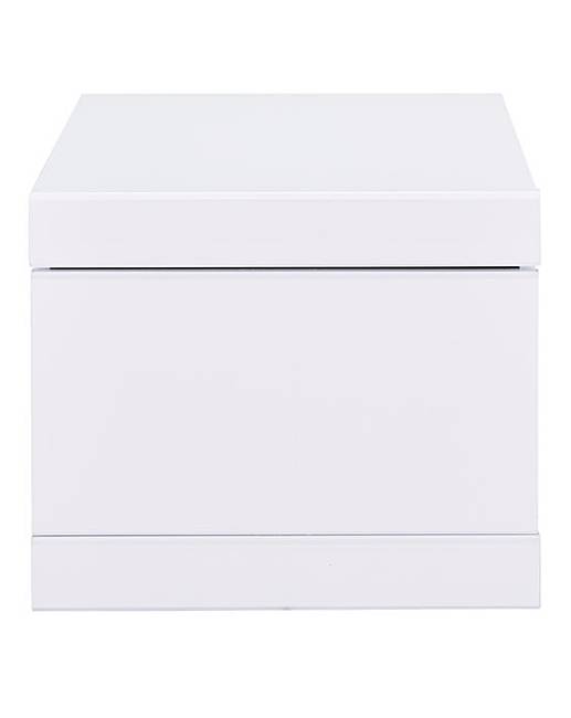 white lamp table with drawer