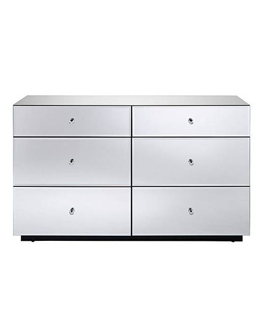 Mirage Mirrored 6 Drawer Chest