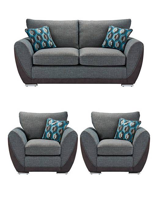 3 seater sofa + 2 sofa chairs, Furniture, Sofas on Carousell
