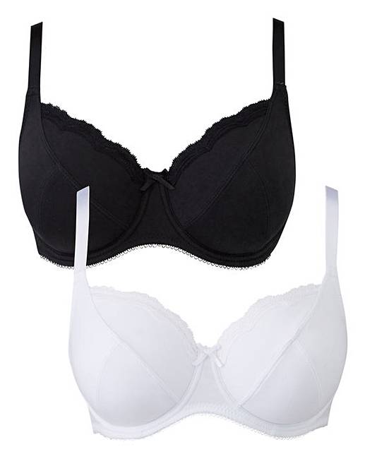 2pack Sophie Full Cup Black White Bras Oxendales