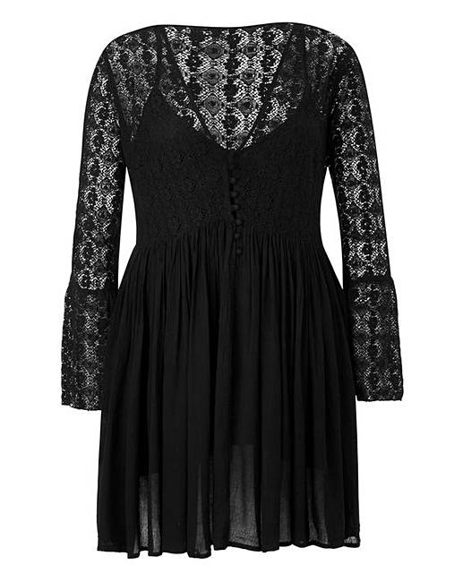 Alice & You Lace Detail Dress | Simply Be