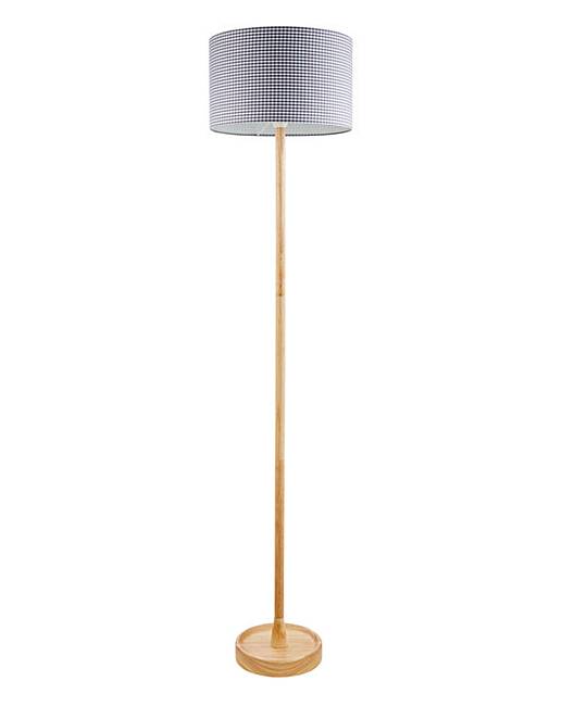 Oakton Wooden Base Floor Lamp Ambrose Wilson Oakton Wooden Base Floor Lamp