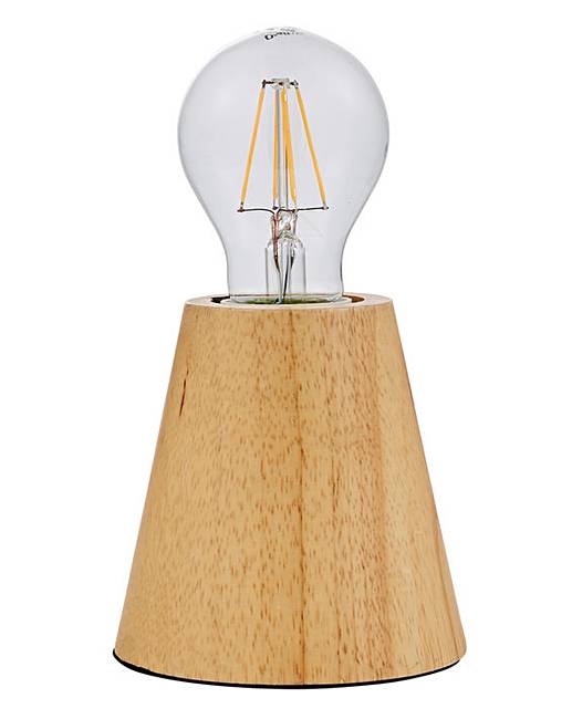 Round Tapered Wooden Table Lamp Round Tapered Wooden Table Lamp