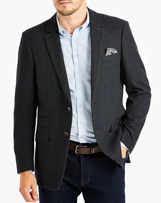 Jacamo Blue Check Blazer L | Jacamo