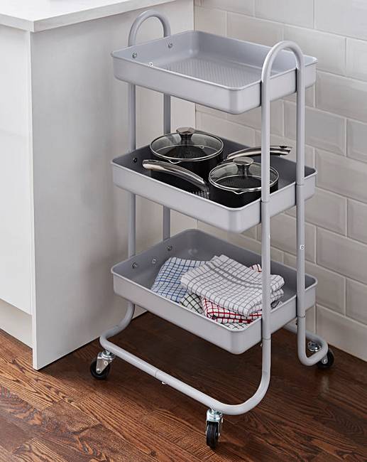 Metal Kitchen Trolley J D Williams Rollover Image To Magnify