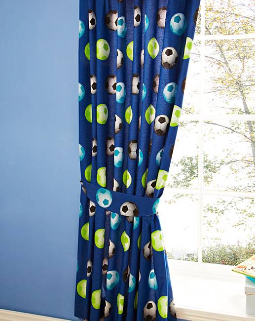 It's A Goal Football Curtains Home Beauty & Gift Shop