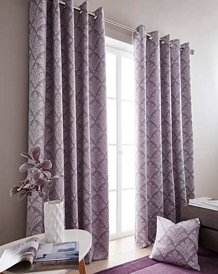 Purple Eyelet Curtains Blinds Poles Home J D Williams