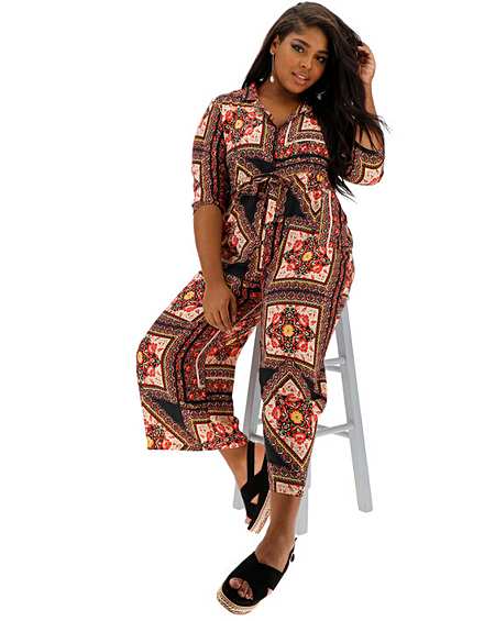 ax paris snake print jumpsuit