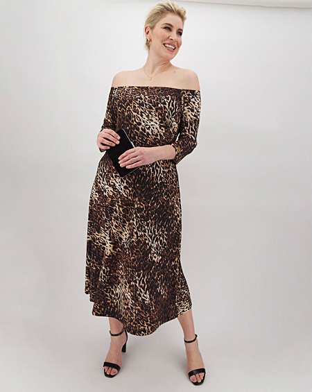 jd williams leopard print dress