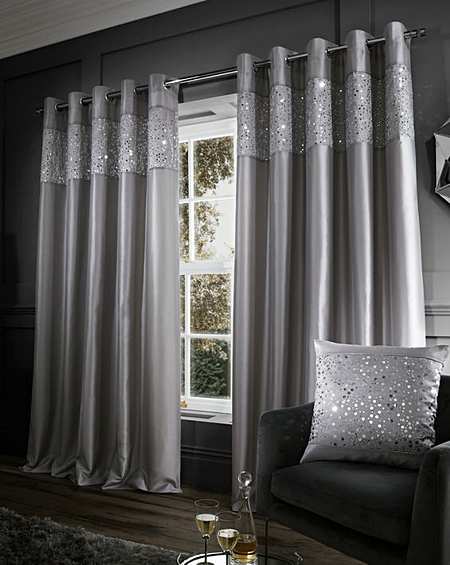 Silver Curtains Curtains Blinds Poles Home Fashion World