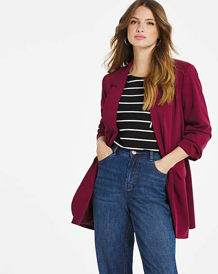 Berry Relaxed Blazer | J D Williams