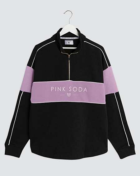 pink soda zip hoodie