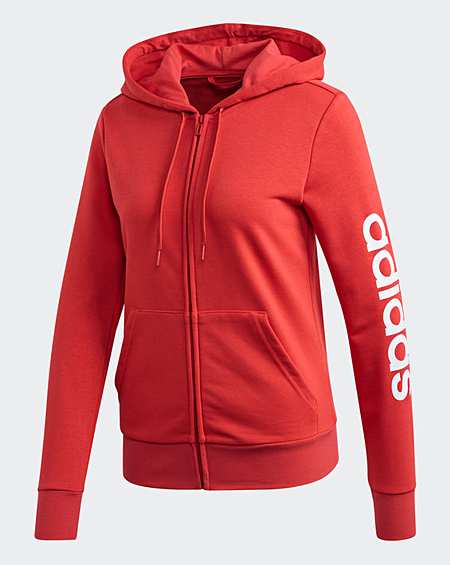 red sports hoodie