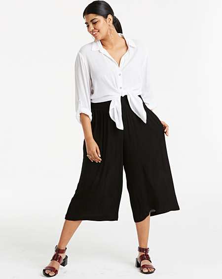 Simply Be Womens Crinkle Culottes