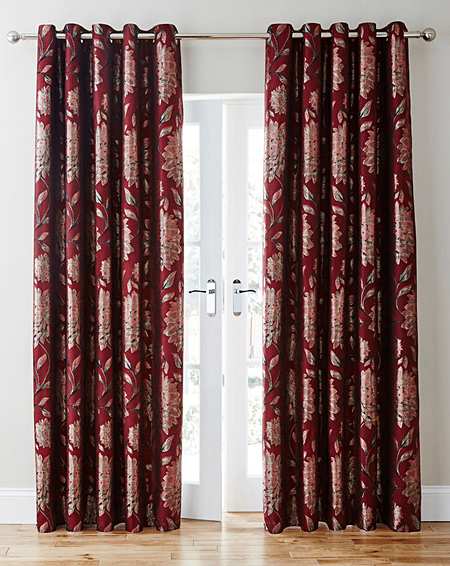 Red Curtains Blinds Poles Home J D Williams