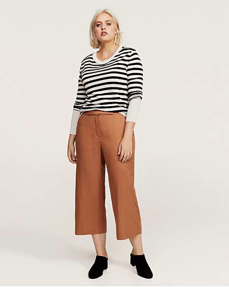 cropped trousers for larger ladies