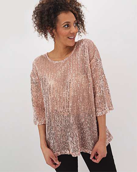 jd williams sequin top