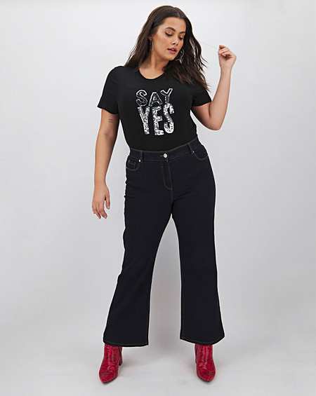 simply be pixie wide leg jeans