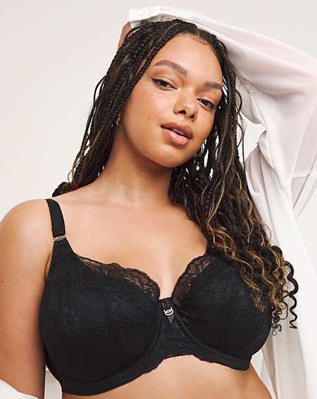 Elomi Brianna Padded Half Cup Bra Black