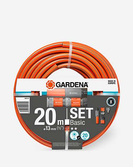 Gardena 18291-20 System Basic Set for Fast Tap & Hose Connection, 23x20x20  cm, Estándar