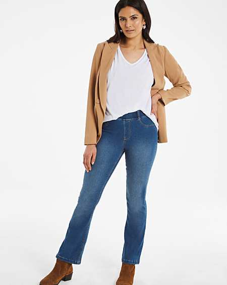 Erin Mid Blue Bootcut Jeggings | J D 