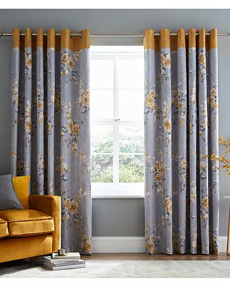 Curtains Blackout Eyelet Pleated Curtains Fashion World