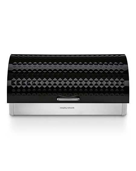 morphy richards tea coffee sugar canisters black