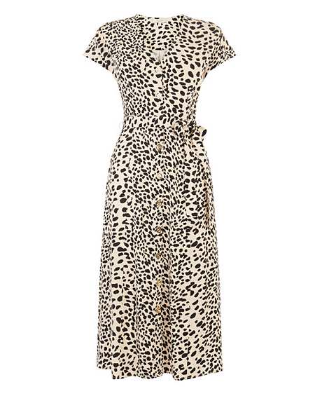 oasis button dress