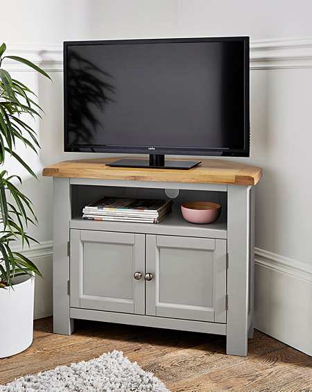 Grey corner deals tv unit