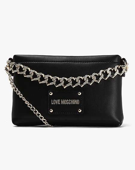 Love Moschino Strass Heart Shoulder Bag Simply Be