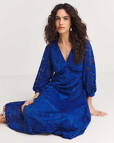 Joanna hope 2025 blue lace dress