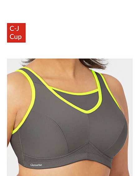 size j sports bra