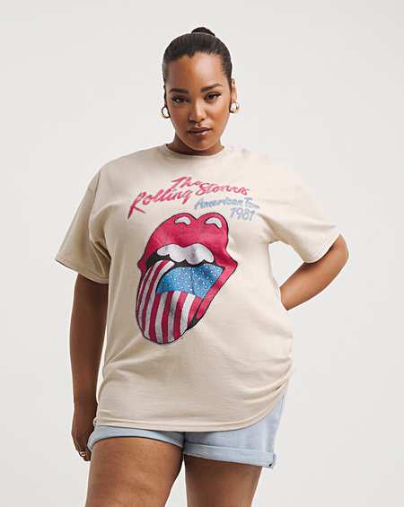 Plus size cheap rolling stones shirt