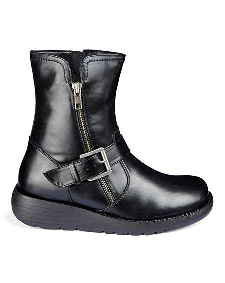 wide fit wedge ankle boots uk