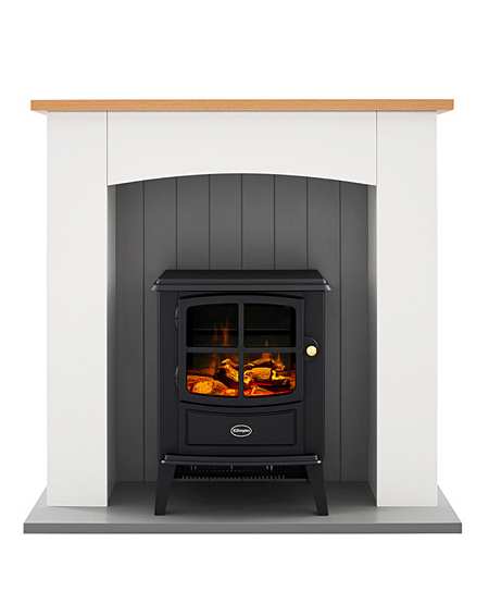 White Fire Suites Fires Surrounds Electricals J D Williams