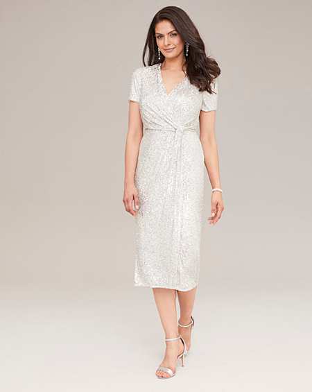 joanna hope embellished midi dress