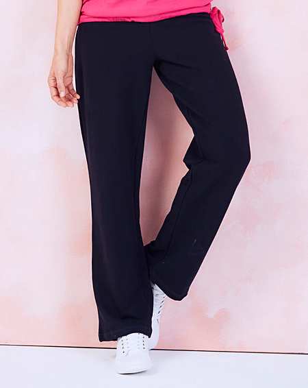 cotton rich straight leg joggers