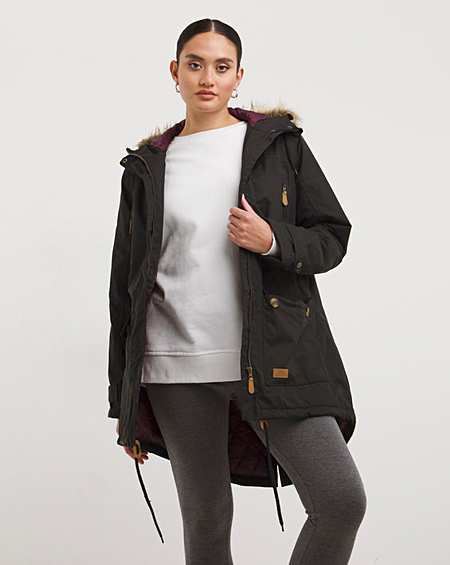 Trespass clea parka reviews Clearance