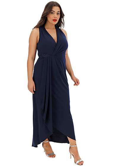 kade lace jersey maxi dress