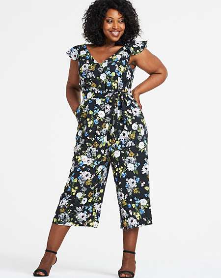 oasis button through jumpsuit
