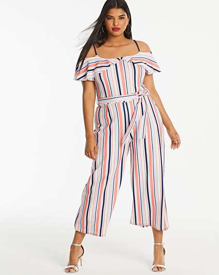 quiz striped playsuit