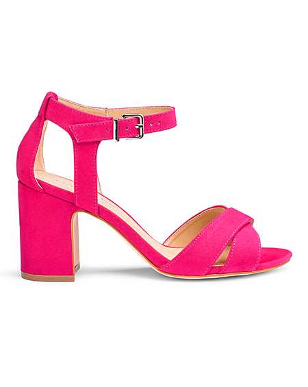 pink sandals wide fit