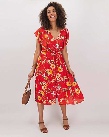 womens red holiday dress