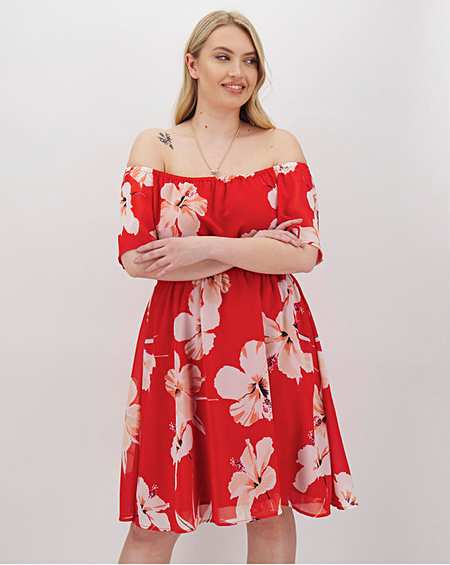 simply be red dress