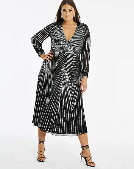 joanna hope bead trim dress